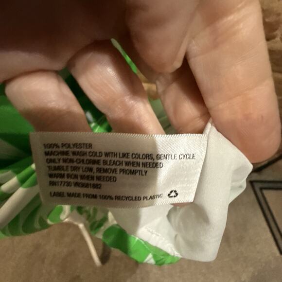 LILLY PULITZER for Target Medium Boom Boom Shift Dress Tropical Leaves Green L - Picture 9 of 12